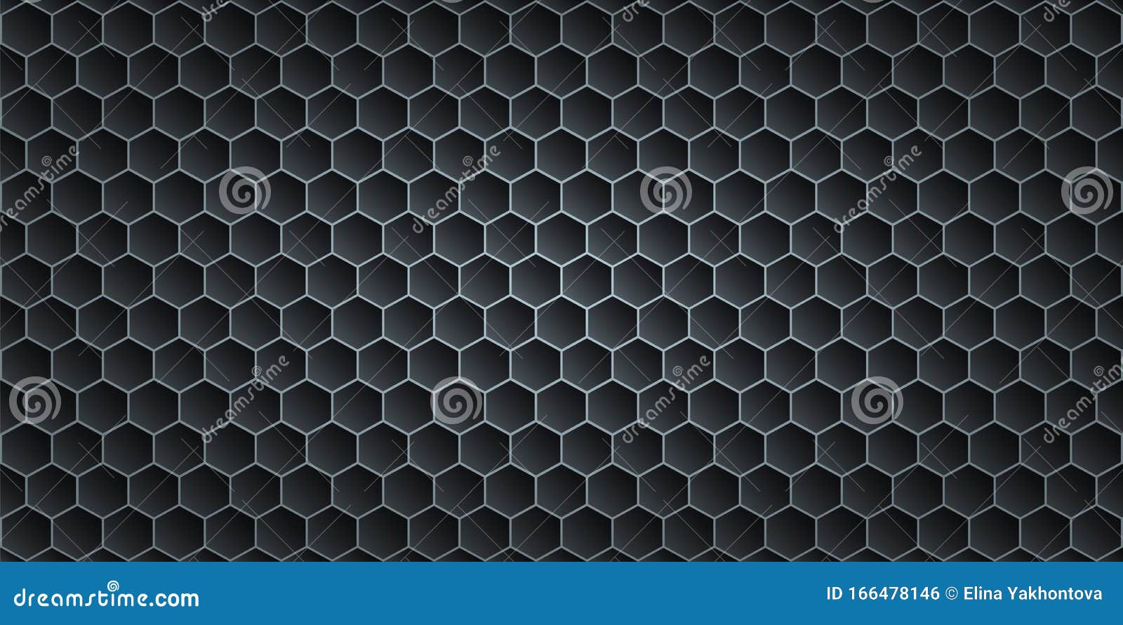 Download Black Metallic Abstract Background, Perforated Steel Hexagon Mesh. Dark Mockup For Cool Banners ...