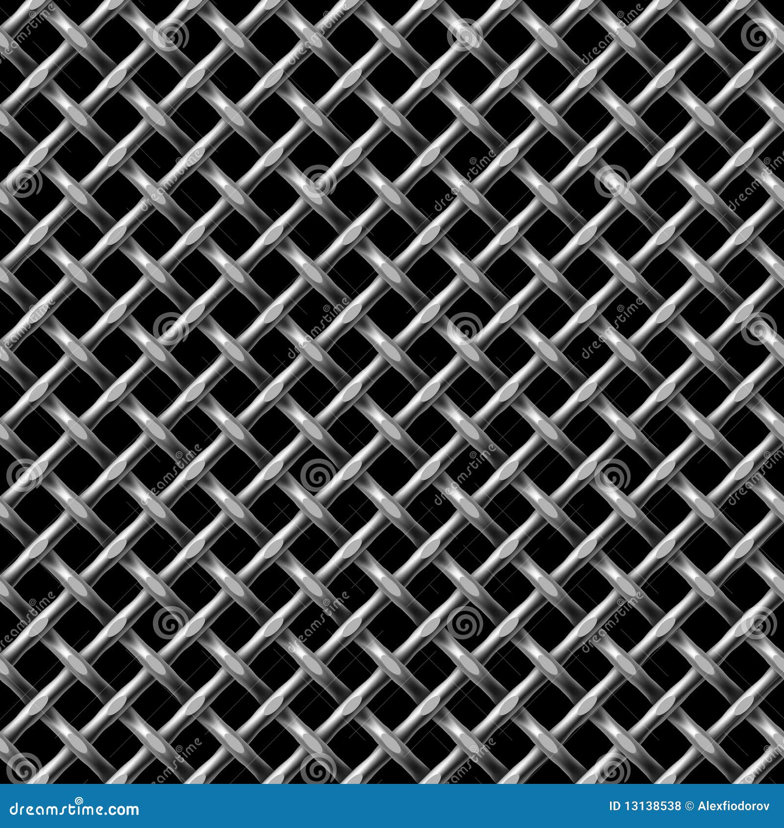 Metal net, steel mesh texture seamless patterns 13834202 Vector