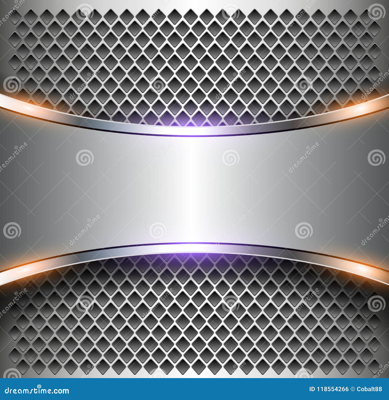 metallic background banner