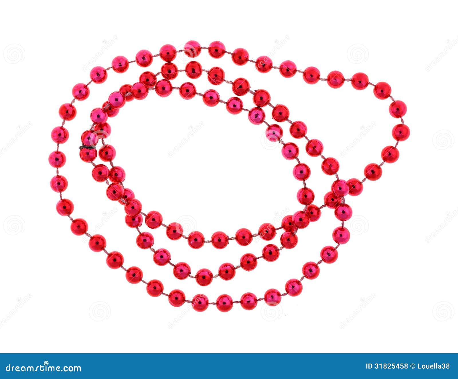 Metallic Beads Red stock photo. Image of strand, brilliant 31825458
