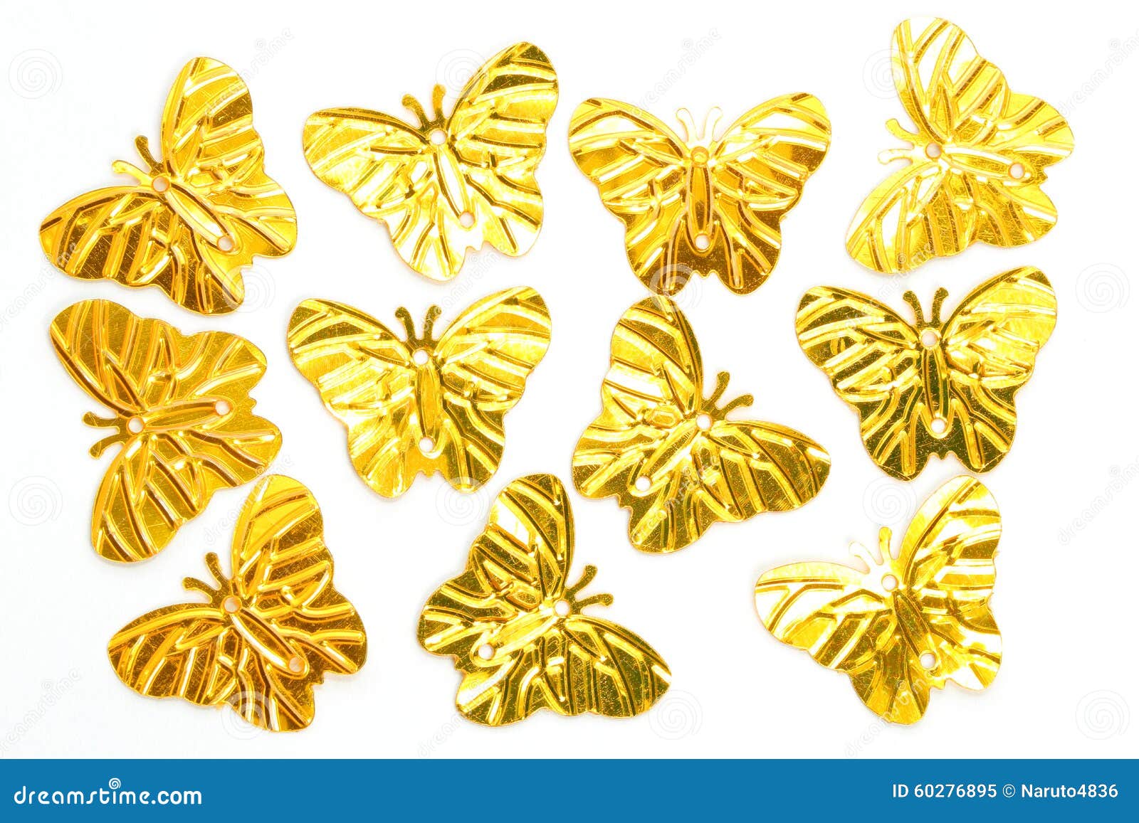 Metallic Butterfly Isolated Stock Image Image of butterfly, confetti