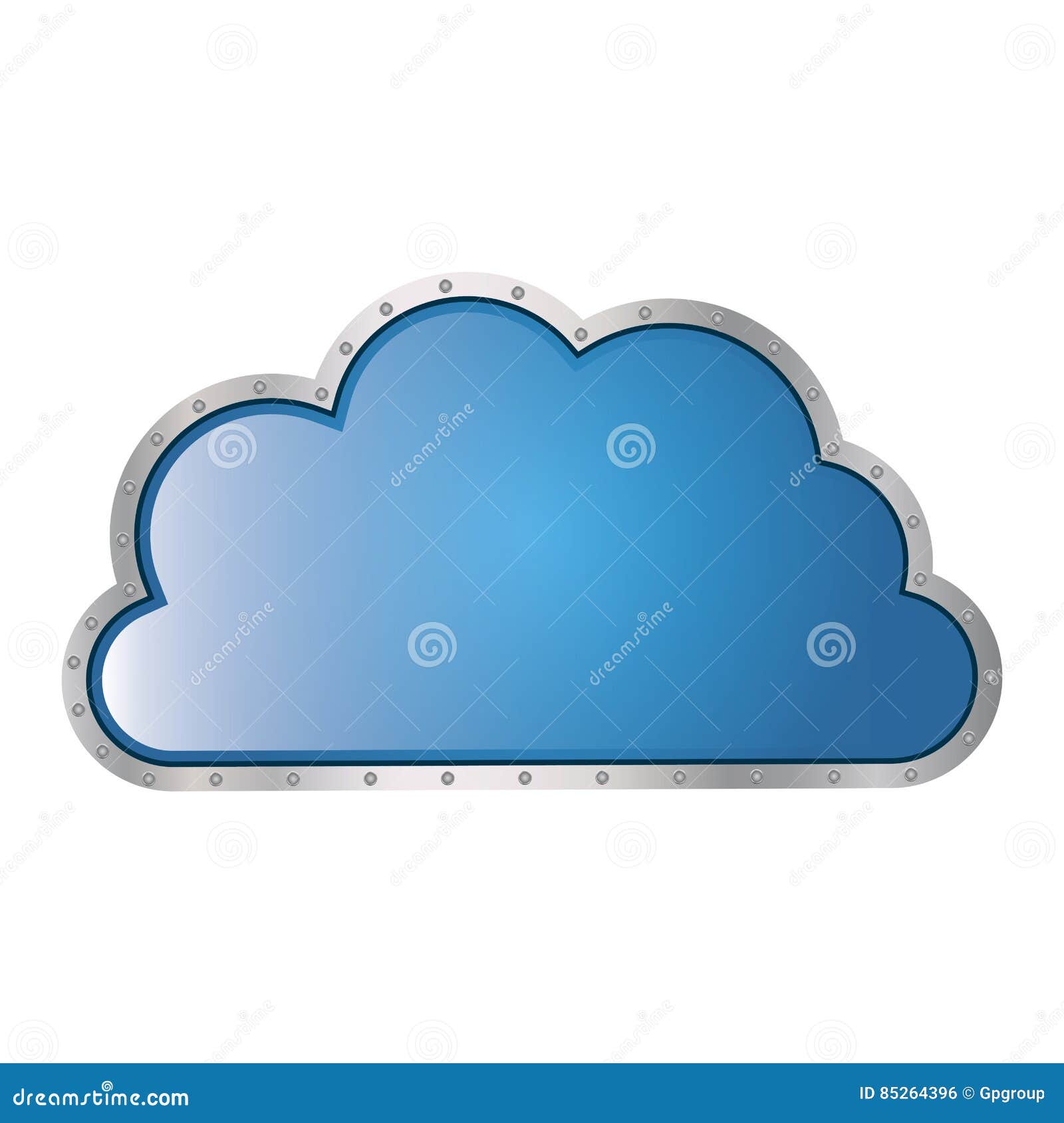 metallic cloud tridimensional in cumulus 