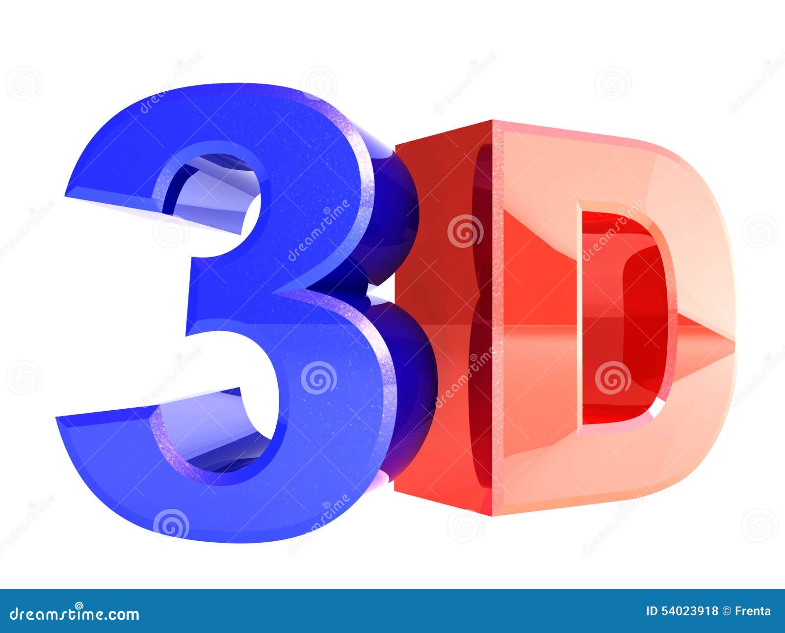 Metallic 3d Word Stock Illustration Image 54023918