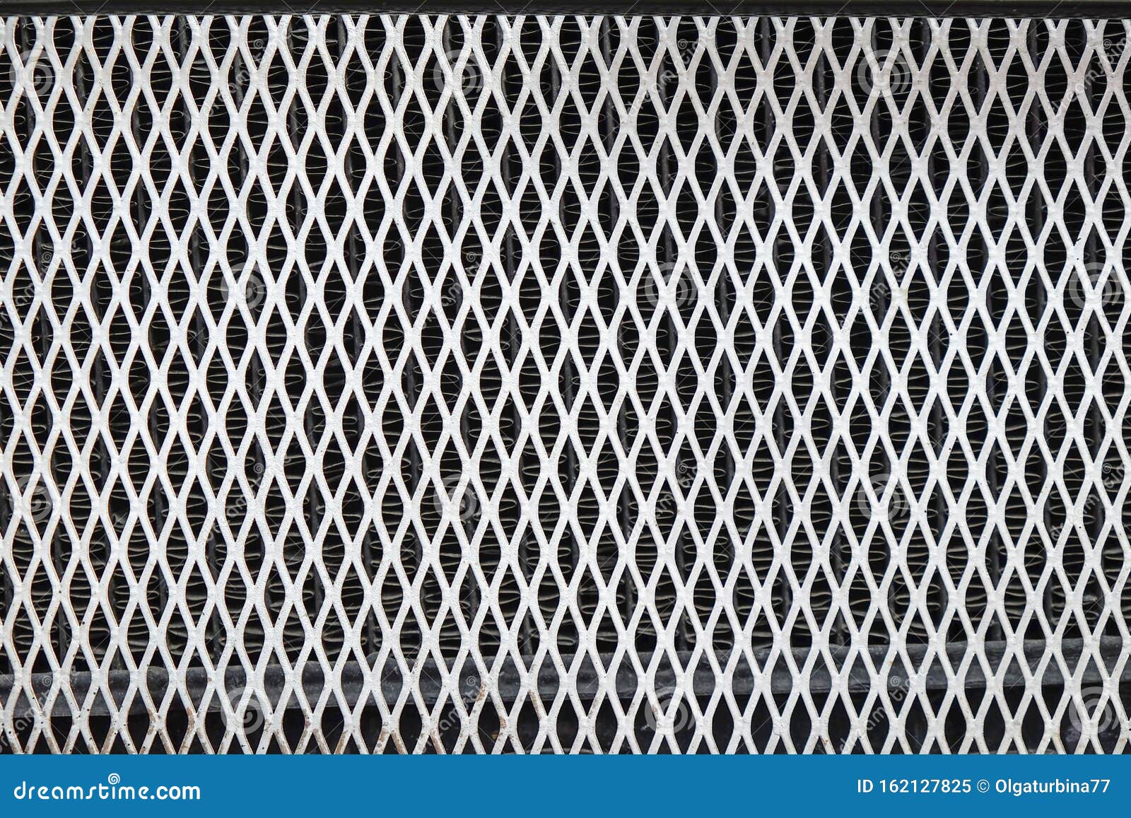 metallic diamond-d mesh of grill of retro luxury rarity car pattern