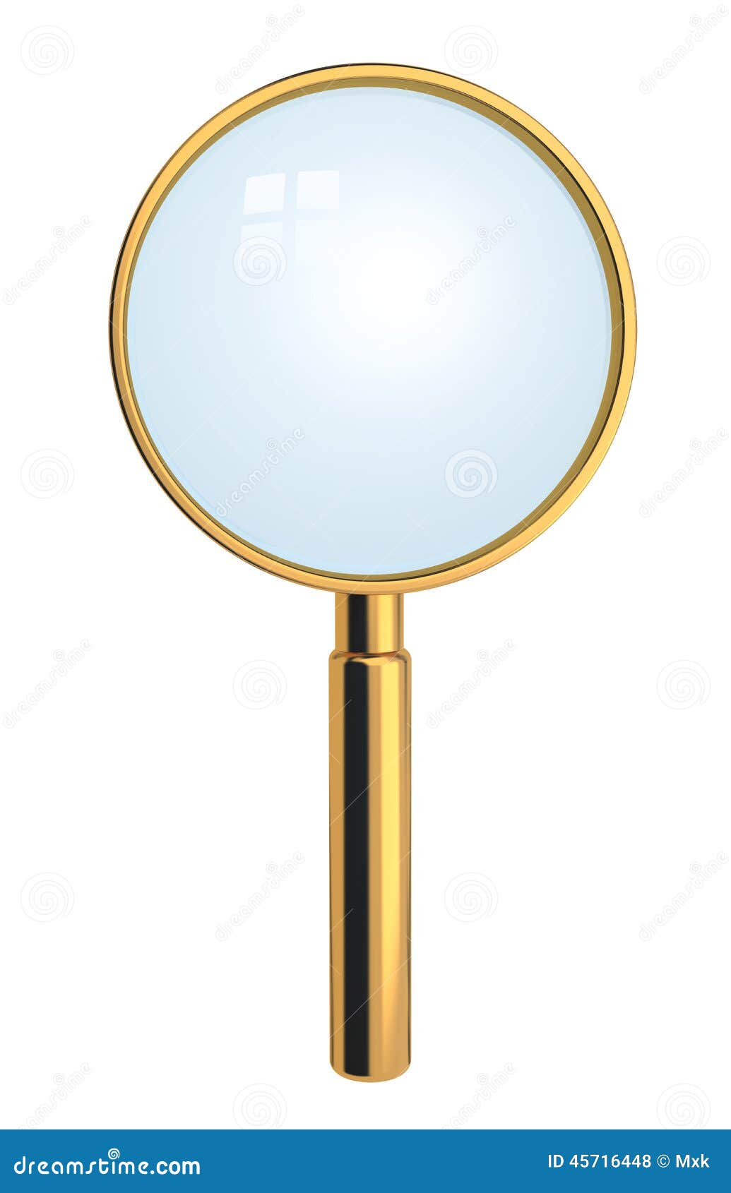 Metallic hand lens. stock illustration. Illustration of tackle 45716448