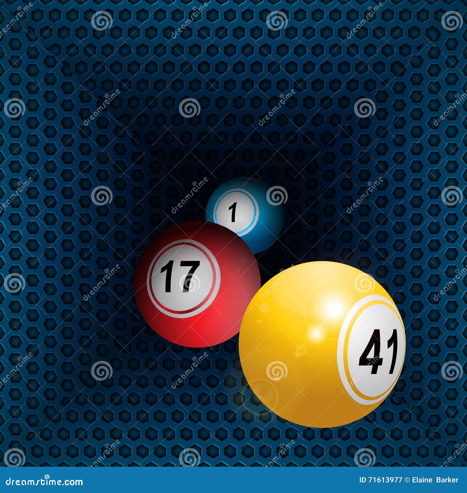 Three Bingo Balls And Cards On Light Green Background Stock Photo