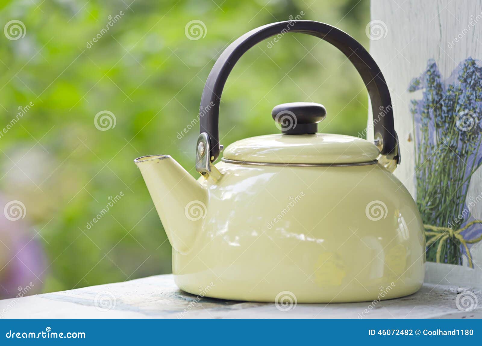 Metallic kettle stock photo. Image of kitchenware, container 46072482