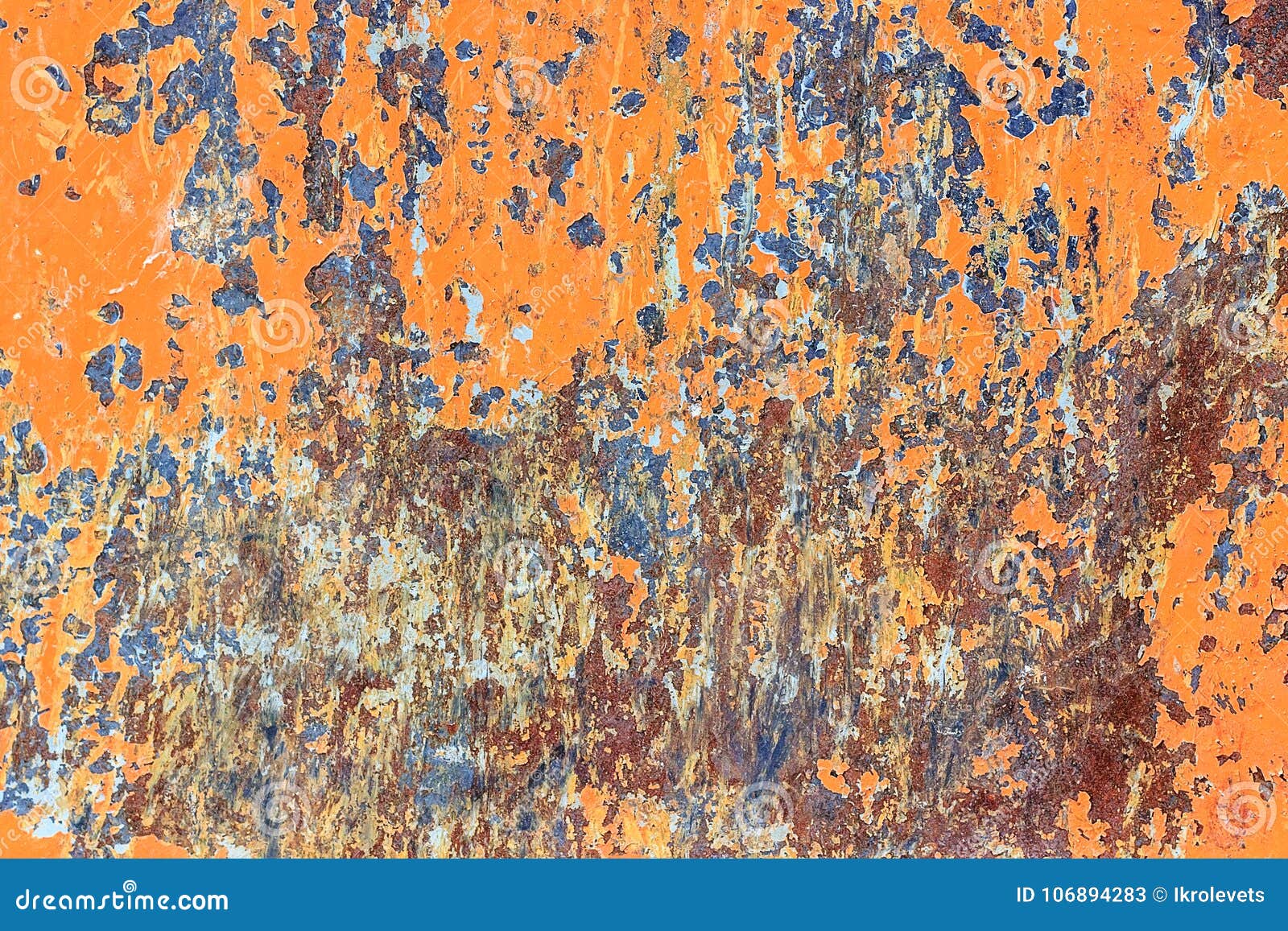 Background Of Peeling Bright Orange Rust Metallic Orange Background With Peeling Paint And Spots
