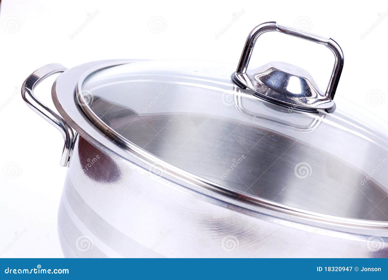 Metallic pan stock image. Image of silver, cook, bolling 18320947