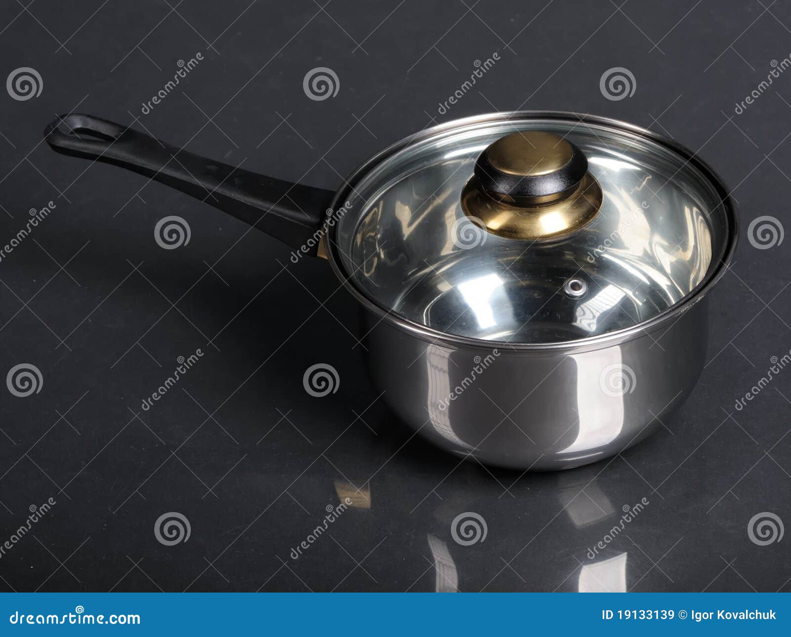 Metallic pan stock image. Image of house, domestic, casserole 19133139
