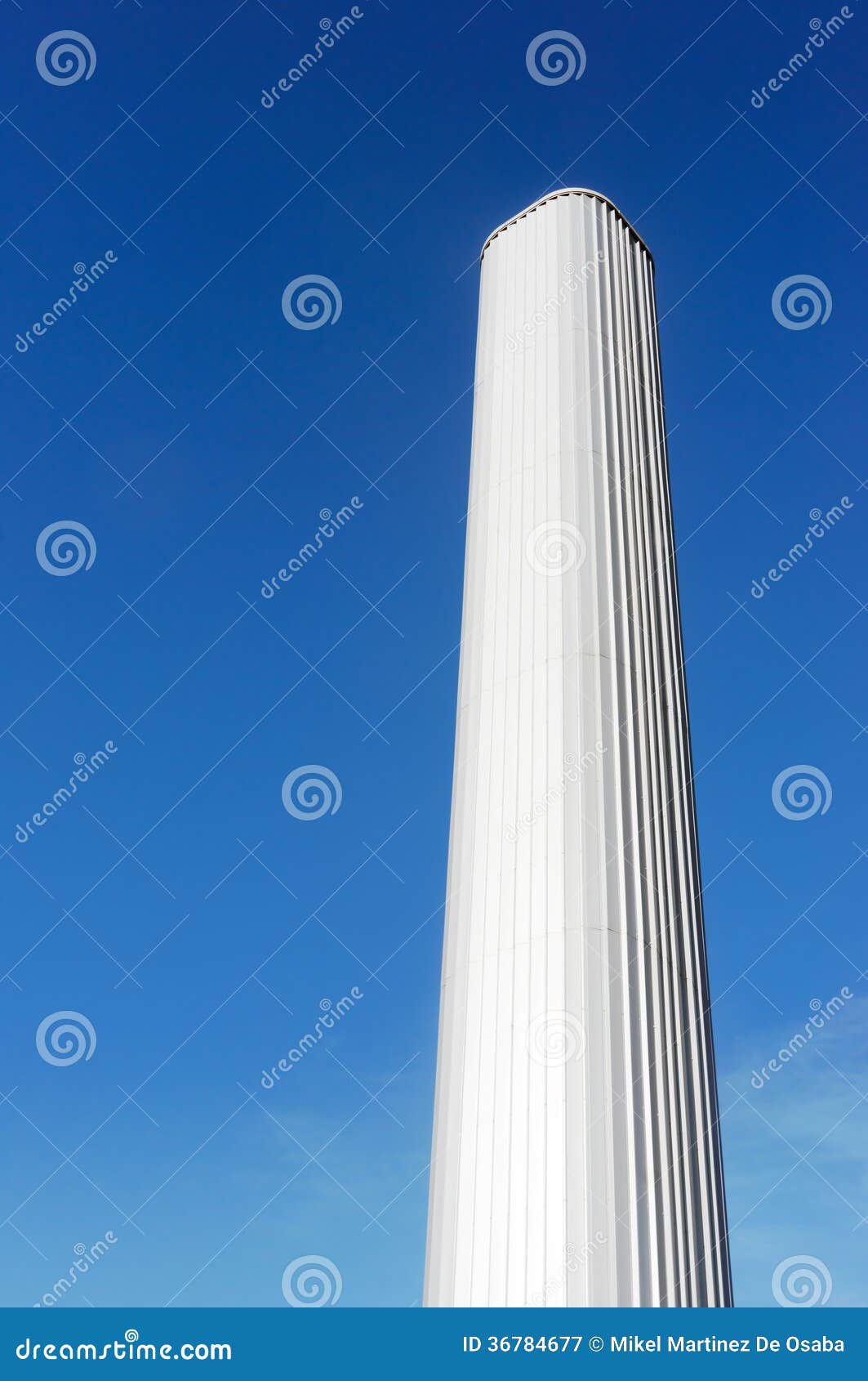 Metallic storage tower stock image. Image of reservoir 36784677