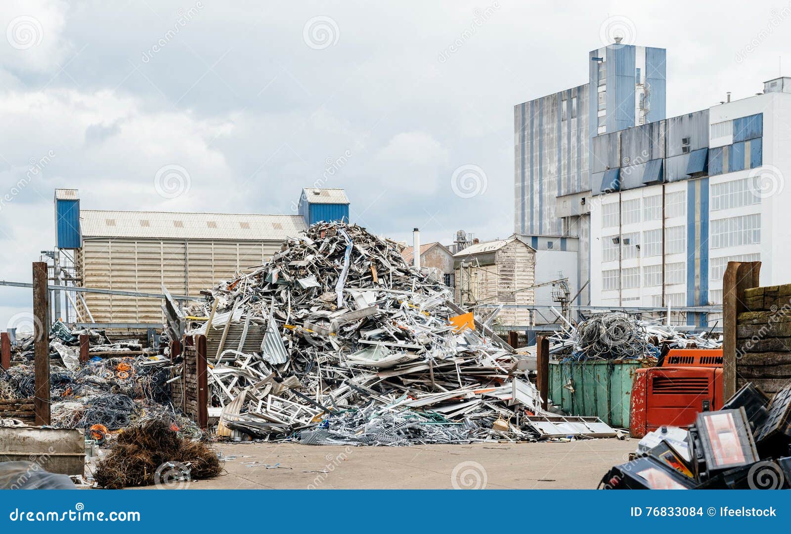 Metallic Waste Management Solution Stock Photo - Image of container ...