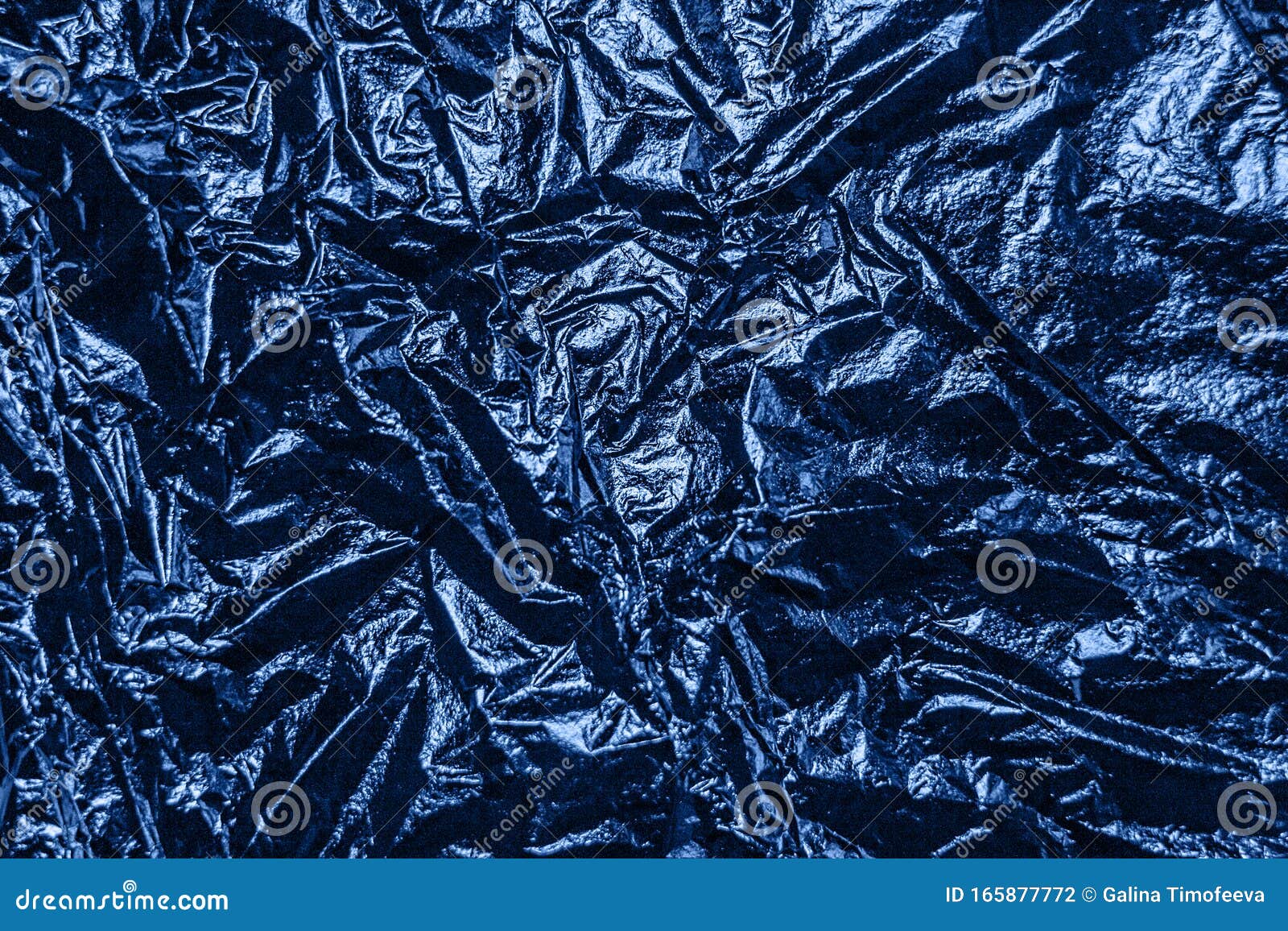 Metallic Foil Tissue Paper - Blue