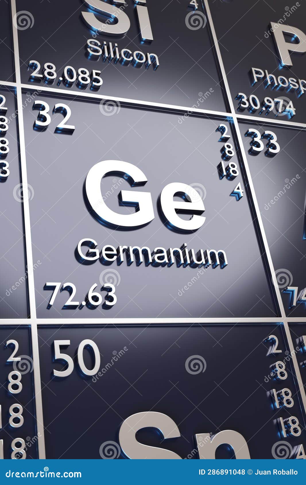 The Metalloid Germanium on the Periodic Table of Elements. 3d