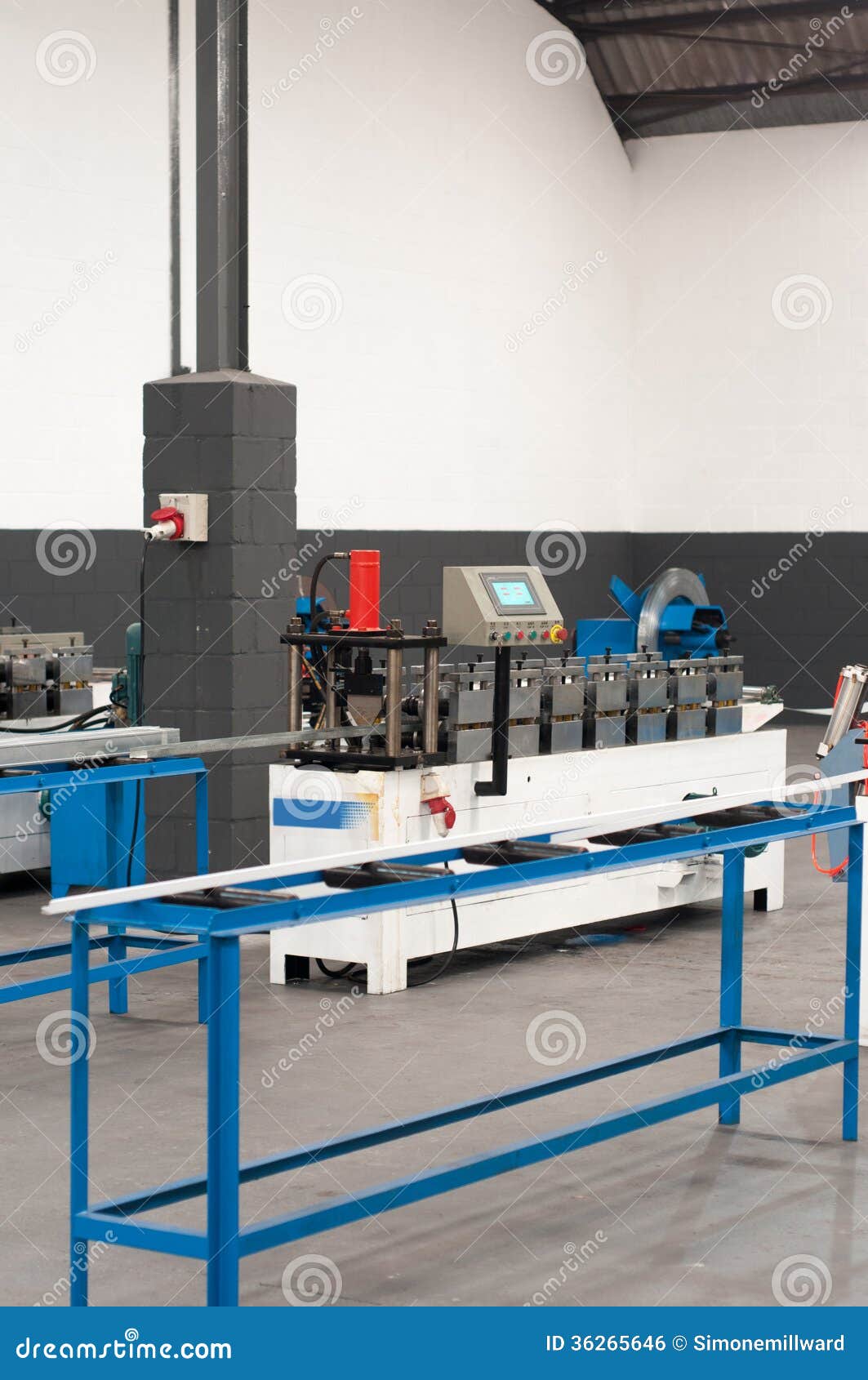 Metalwork factory stock photo. Image of machining, conveyor 36265646