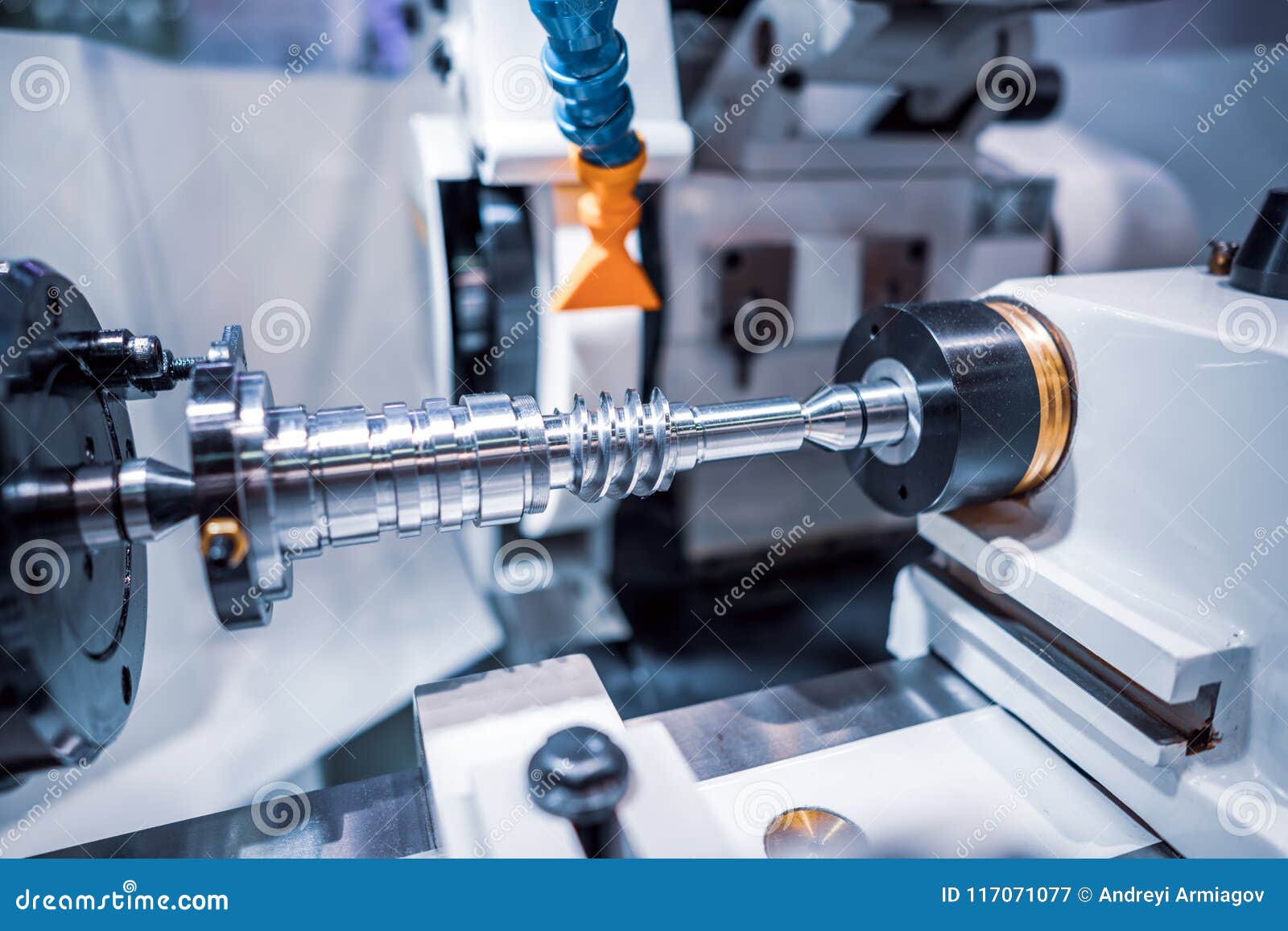 metalworking cnc milling machine. cutting metal modern processing technology.