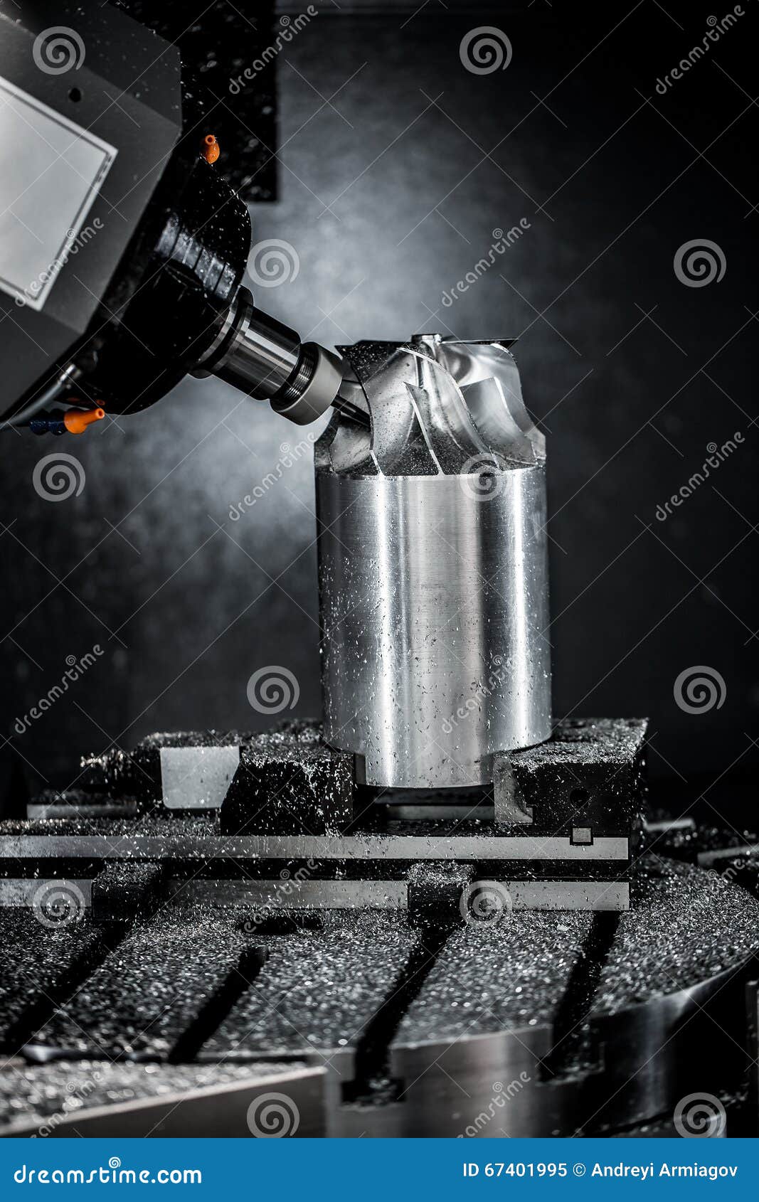 Metalworking CNC Milling Machine. Stock Image Image of machinery