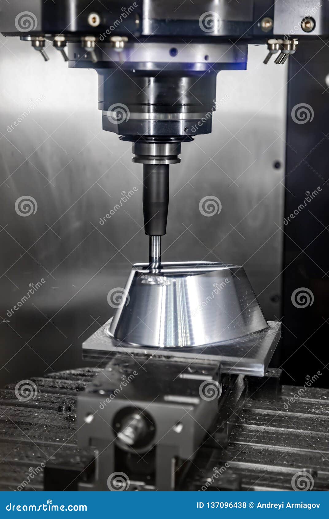 Metalworking CNC Milling Machine Stock Photo Image of area