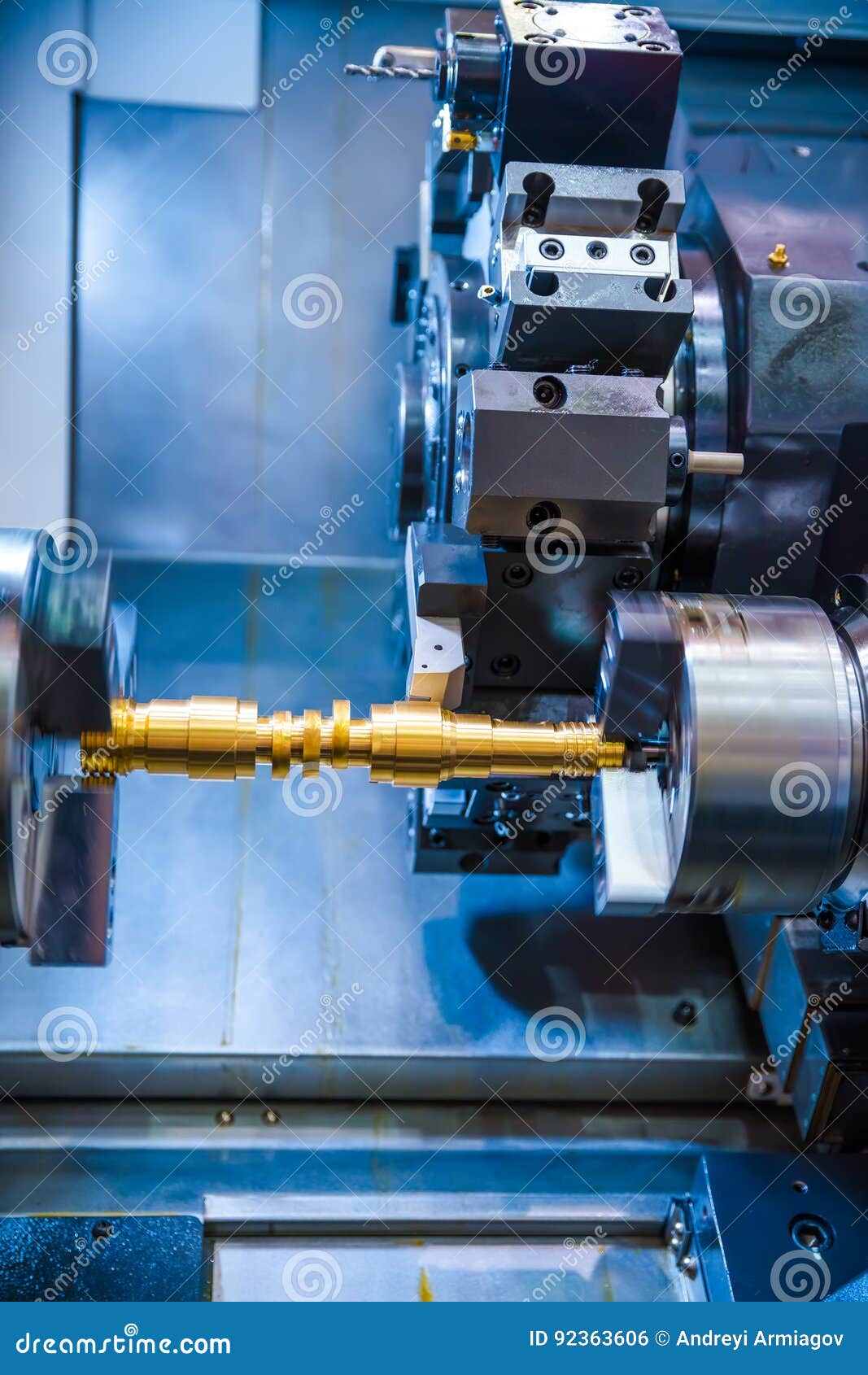 Metalworking CNC Milling Machine. Stock Photo Image of jobs, plant