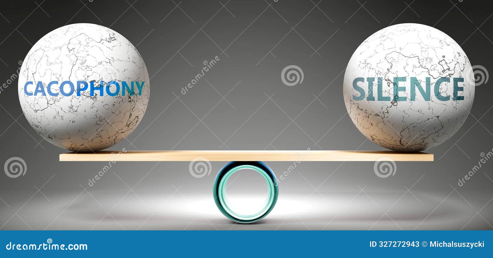 cacophony and silence in balance