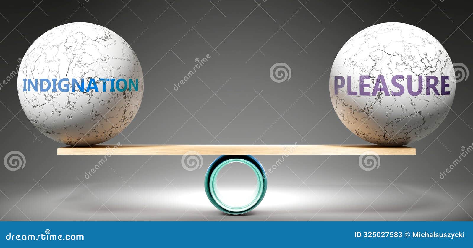 indignation and pleasure in balance