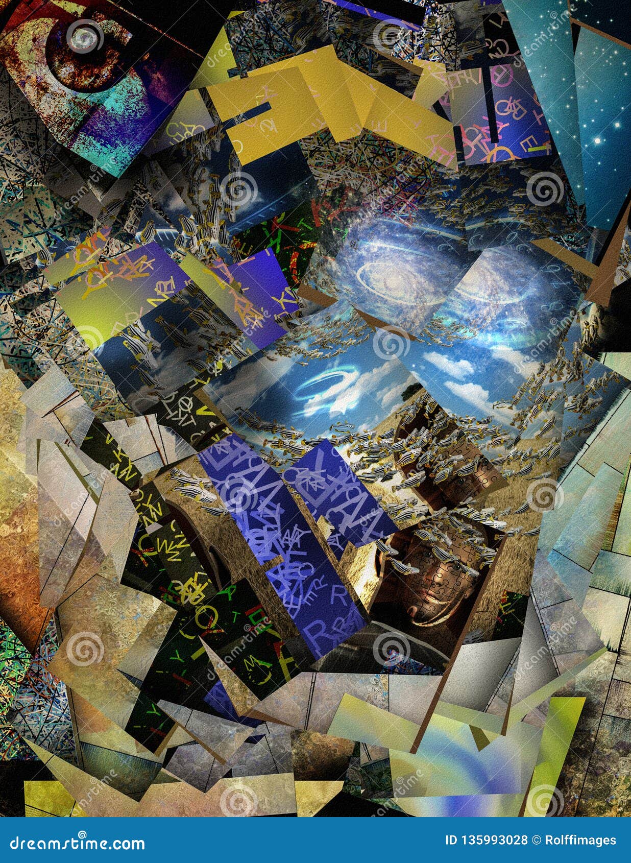 Piece of mind stock illustration. Illustration of contemporary 135993028