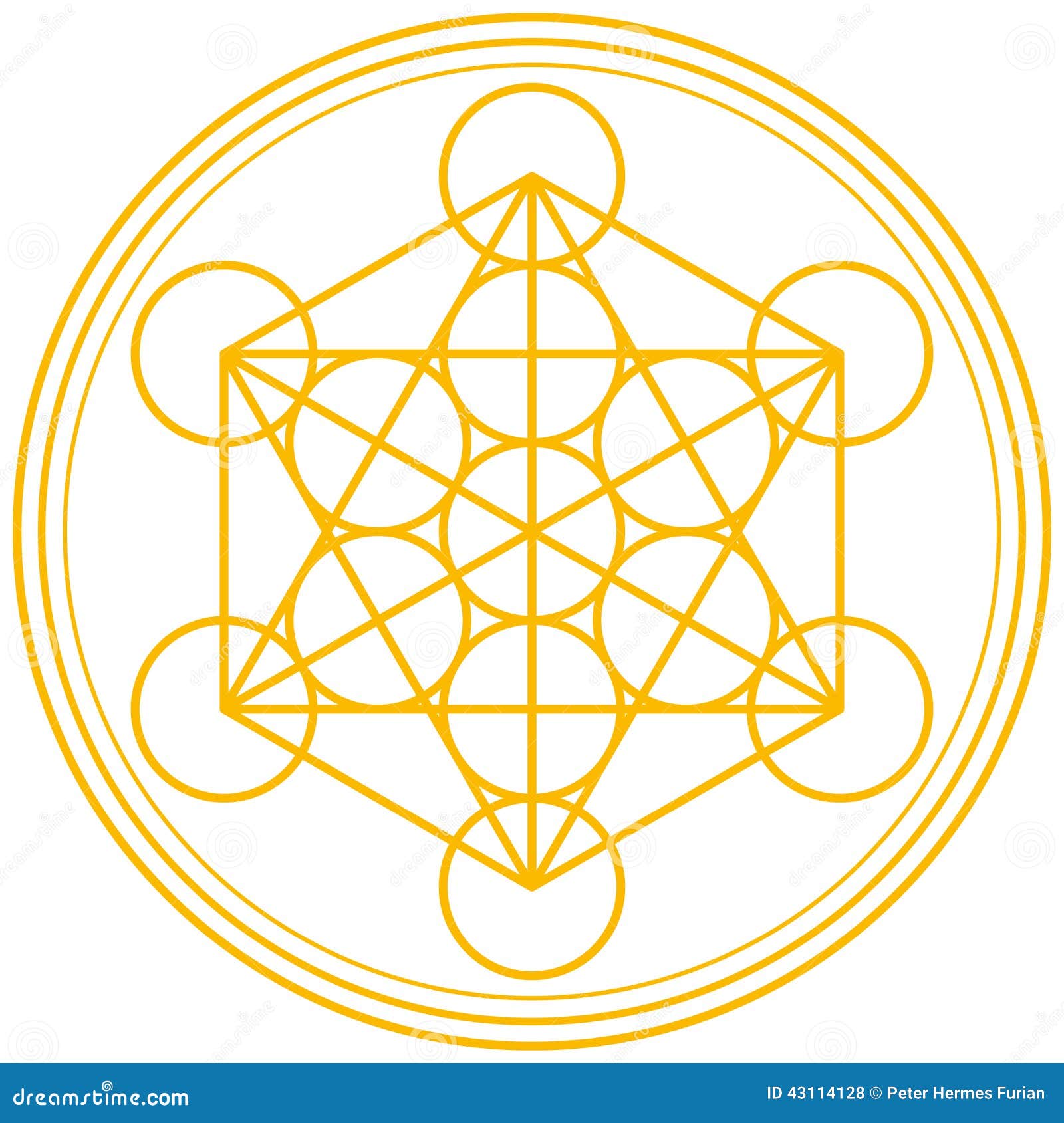 symbol hermes des Lebens, auf Vektorabbildung Symbol des ab ein altes weißem