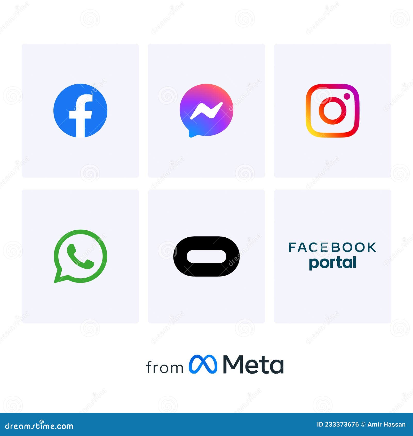 Metavers All Apps Icons Logos , Faceook, Instagram Messenger, Portal, Facebook Portal, Oculus, Facebook Apps, Meta Apps, From Meta Editorial Photo - Illustration Of Internet, Company: 233373676