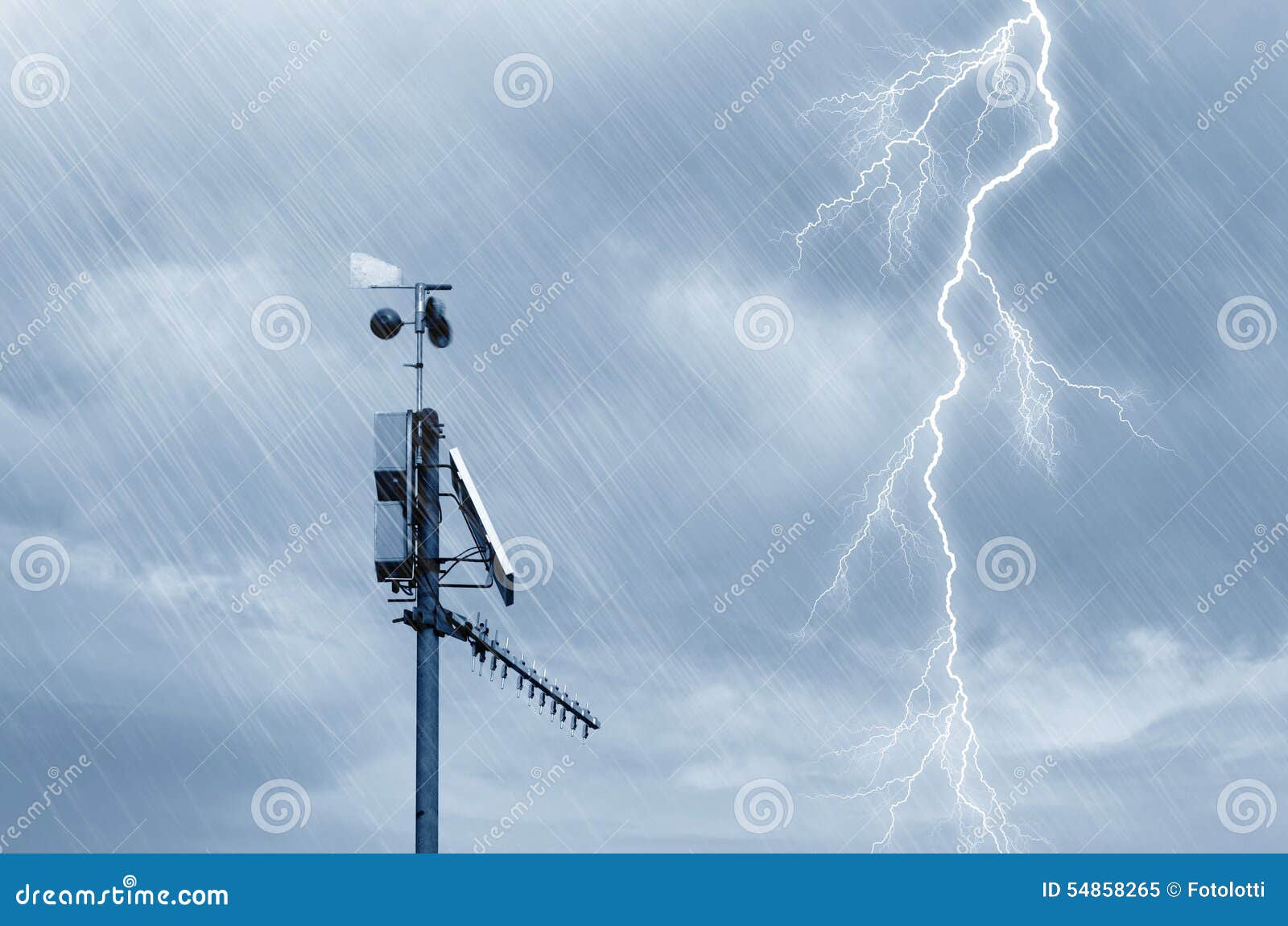 Meteo station stock image. Image of climate, instrument - 54858265