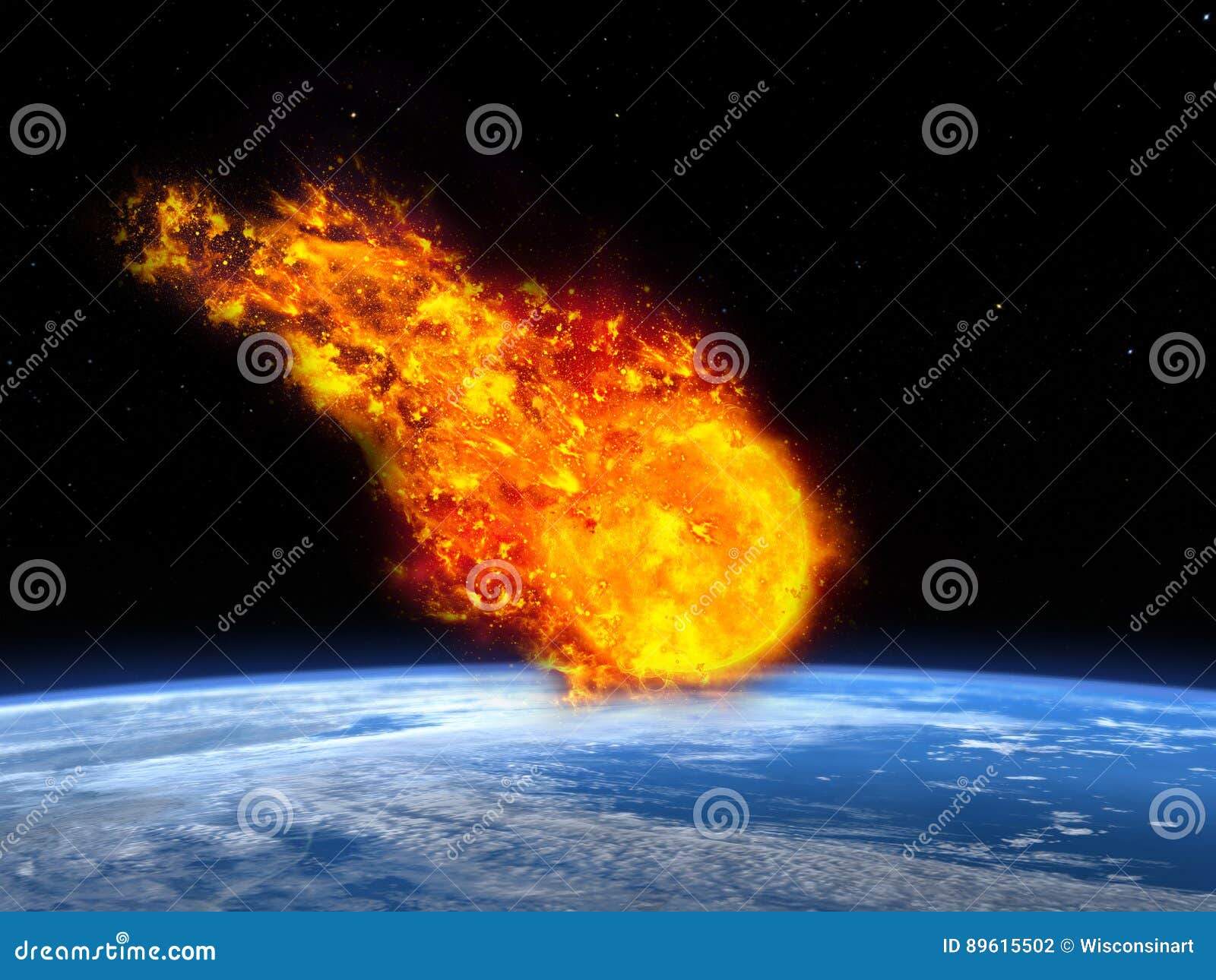 meteor, asteroid, fireball, apocalypse , earth