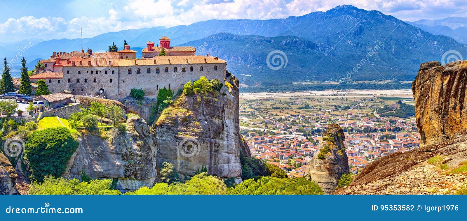 meteora monasteries, greece kalambaka. unesco world heritage sit