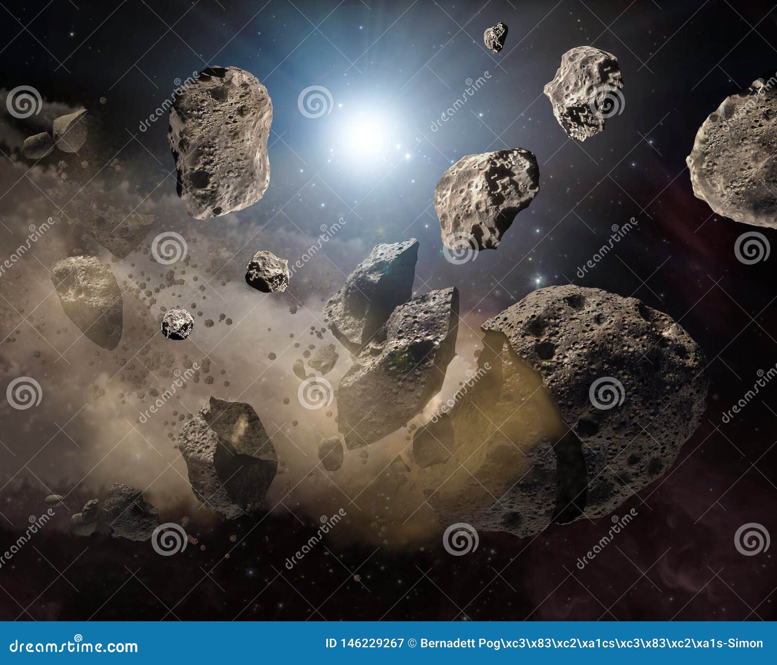 meteorites pieces from the moon deep space image, science fiction fantasy ideal for wallpaper and print. s of this image