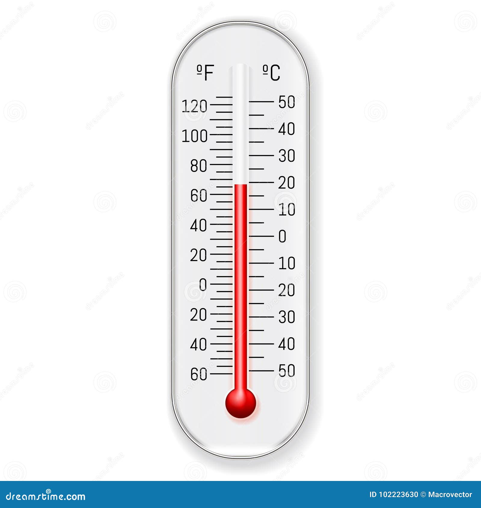 Clinical and Weather Thermometer Stock Vector - Illustration of white,  mercury: 19884311