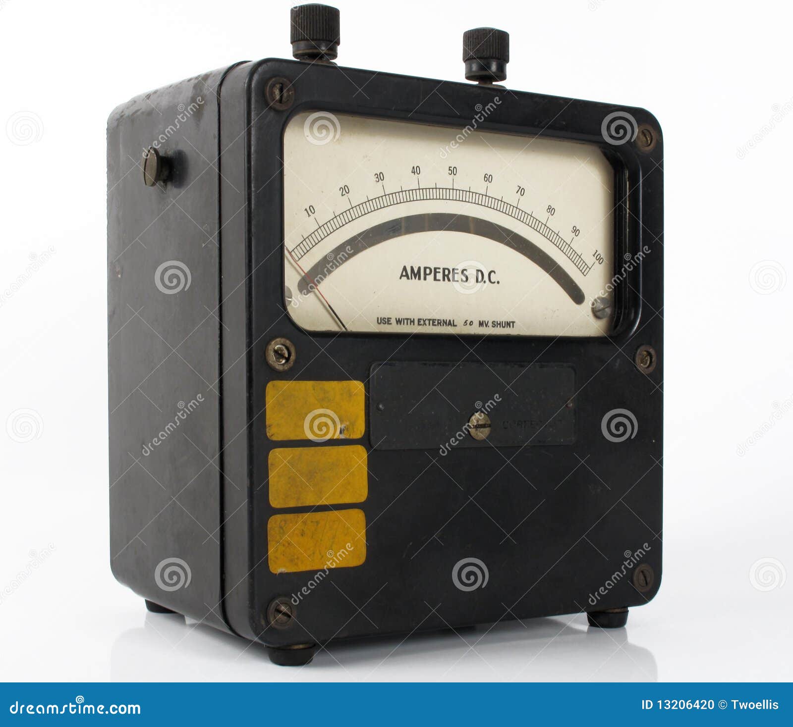 Meter for amps stock photo. Image of measurement, electrical 13206420