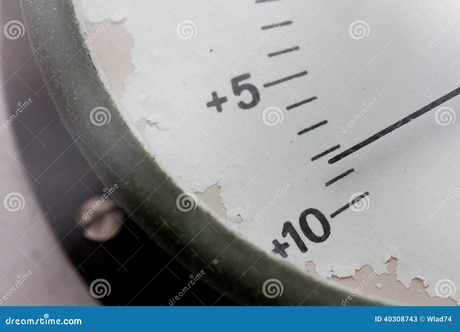 Meter Needle of the Old Barometer Stock Image Image of ancient, hand