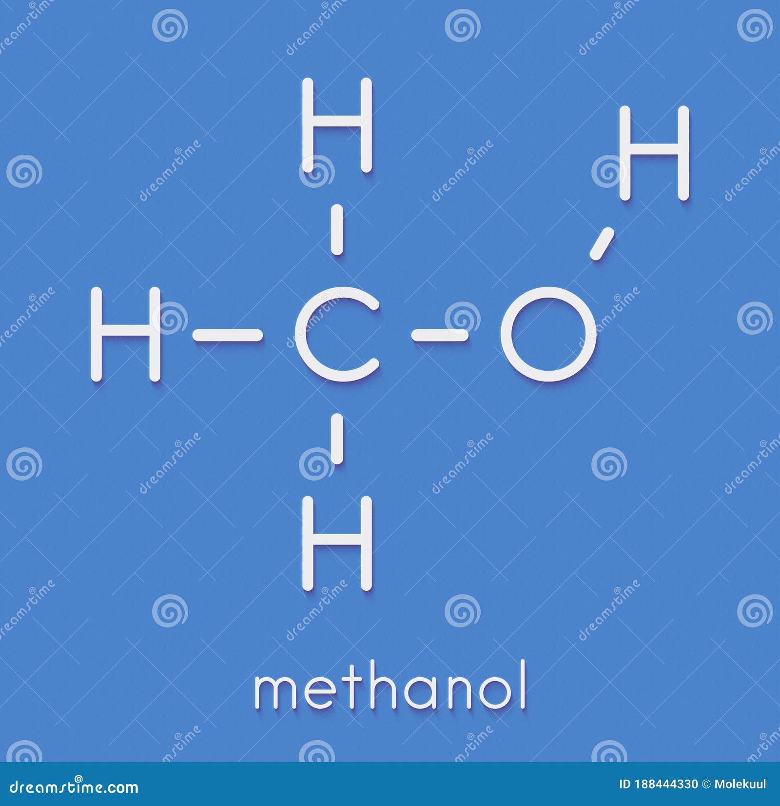 Methanol Formula Cartoon Vector | CartoonDealer.com #47456715