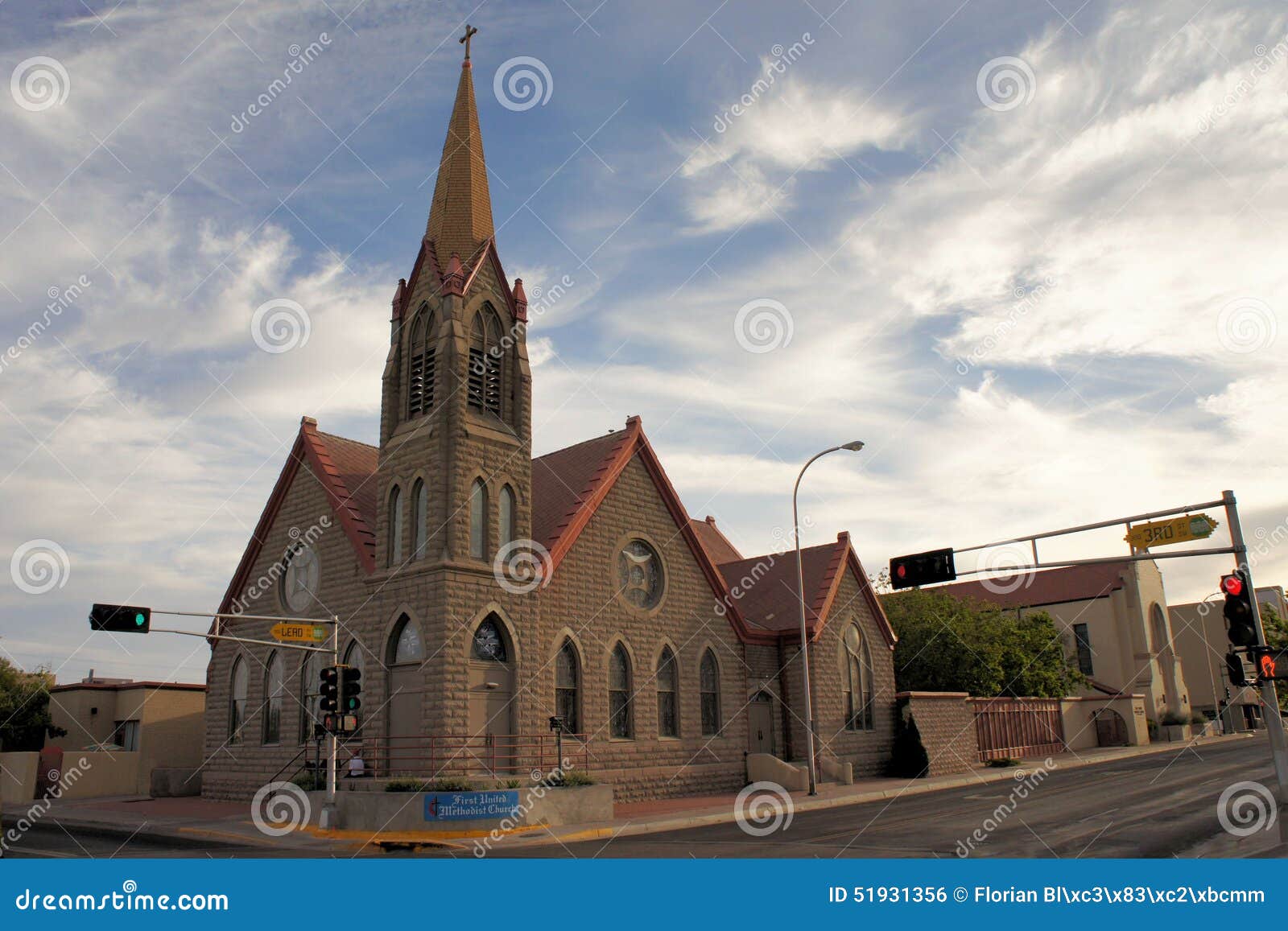 Methodist Church in Albuquerque, New Mexico Stock Photo Image of