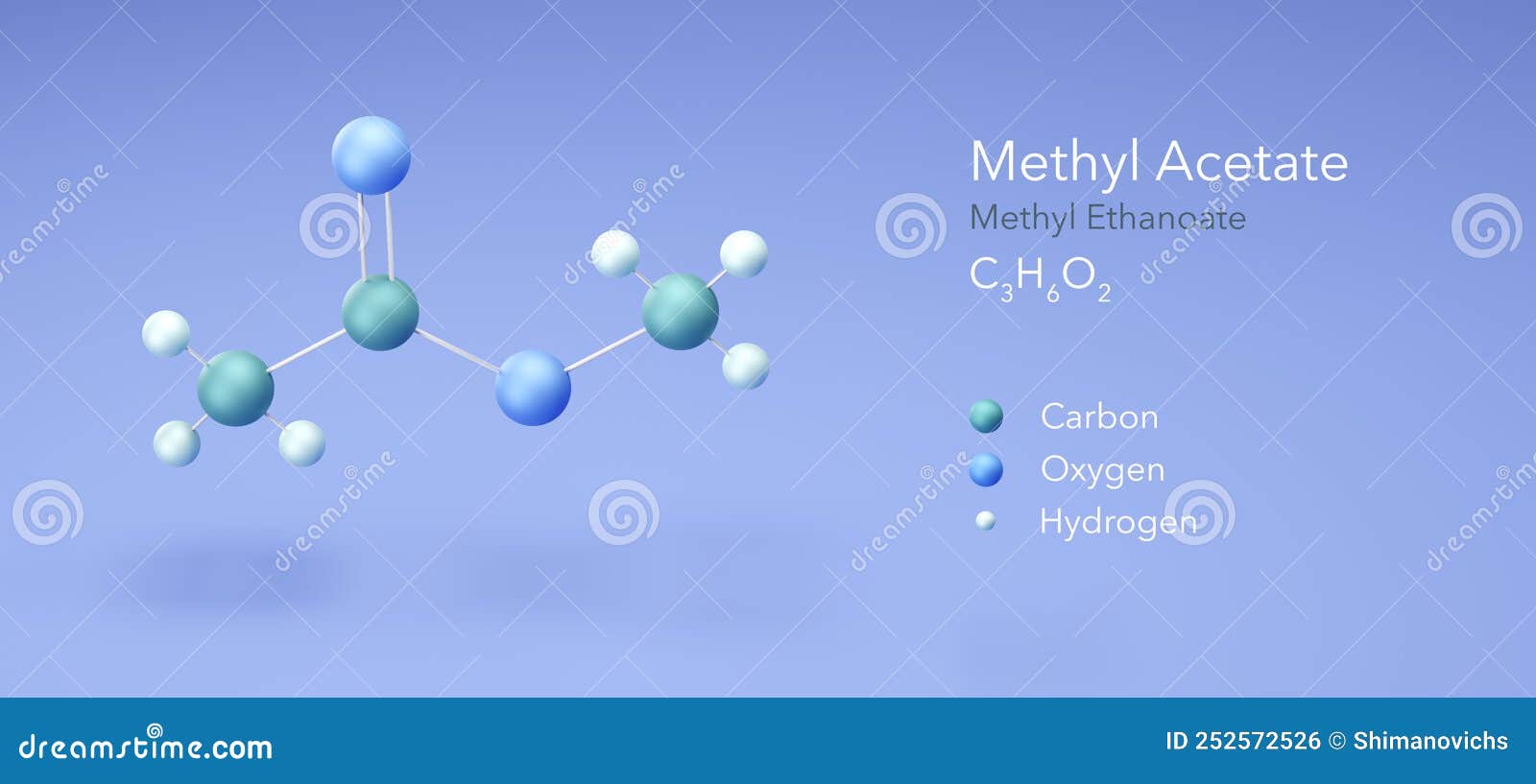 Methyl Acetate Methyl Ethanoate Molecular Structure 3d Rendering methyl-acetate-methyl-ethanoate-molecule-it-is-acetate-ester-solvent