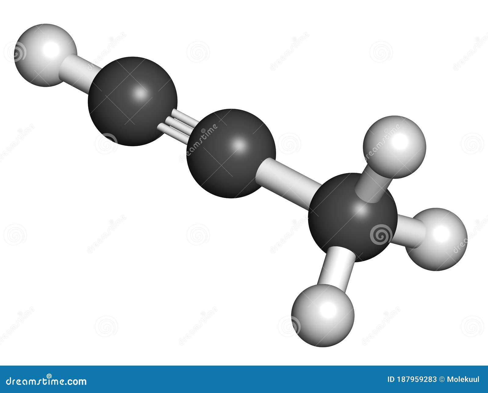 Acetylene Molecule Stock Photo 8439114