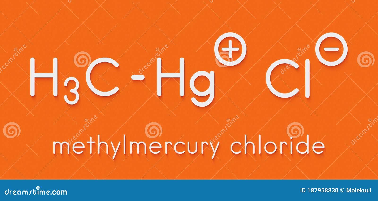 Methylmercury Chloride Environmental Pollutant, Chemical Structure ...