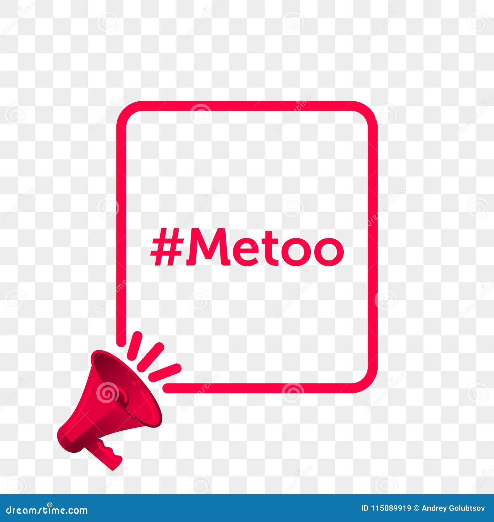 metoo hashtag message quote megaphone  icon