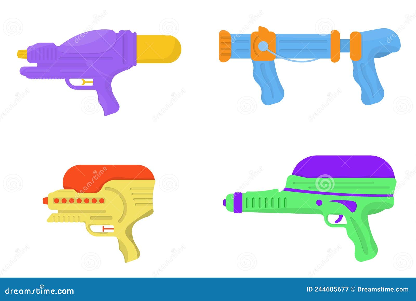 Pistola Água Dos Desenhos Animados Crianças Armas Brinquedo