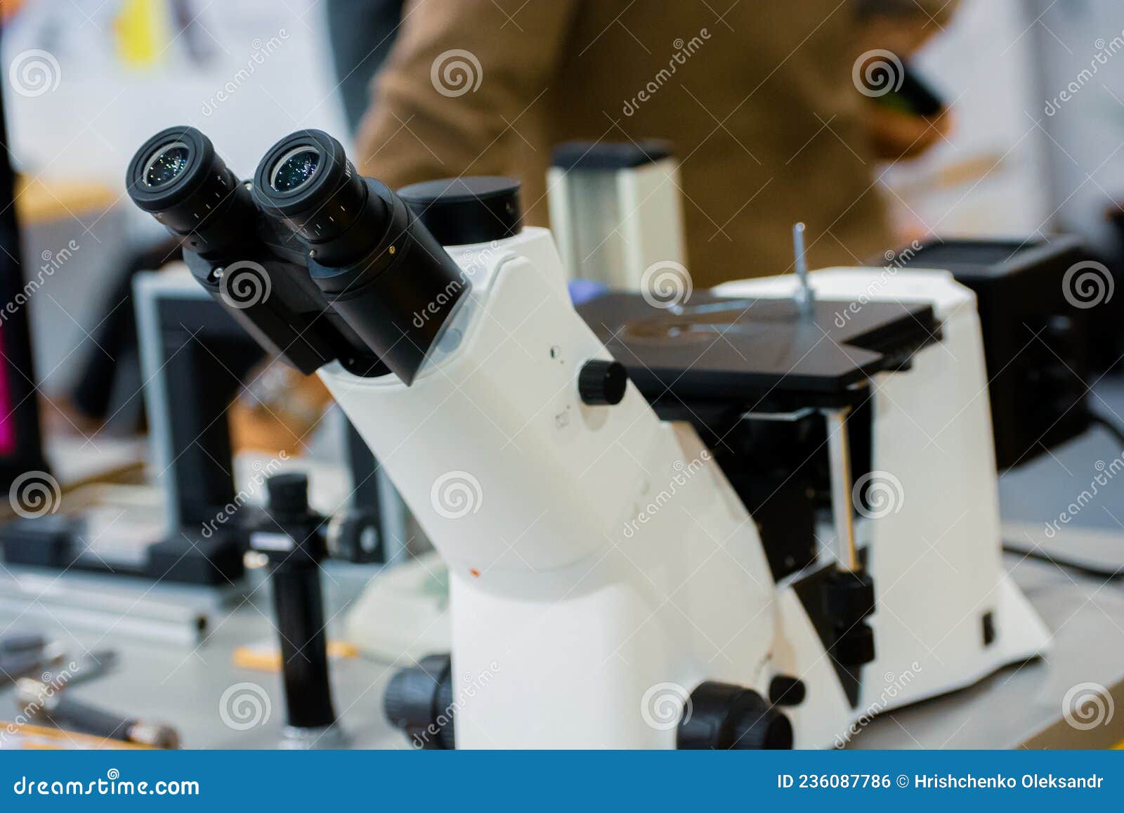 Metrological Research. the Microscope is Industrial. Eye Microscope