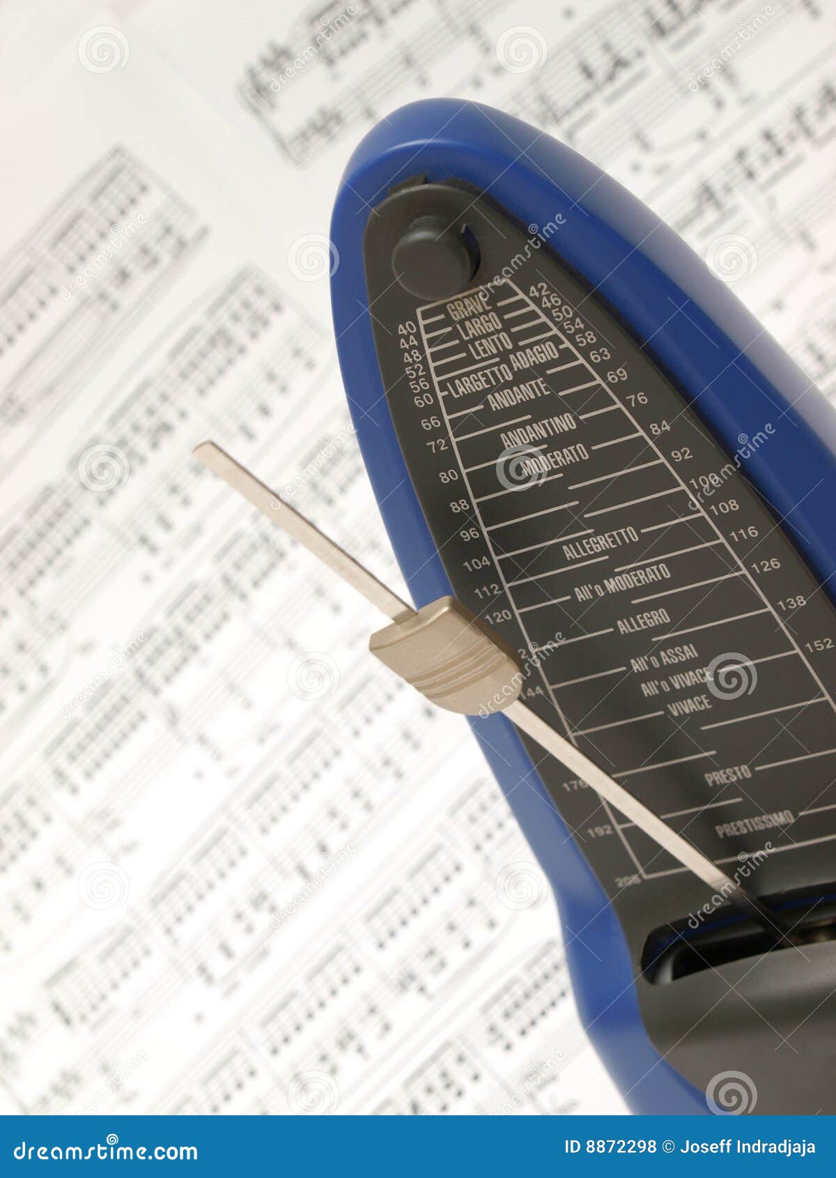 Metronome with Chopin S Prelude in the Background Stock Photo Image