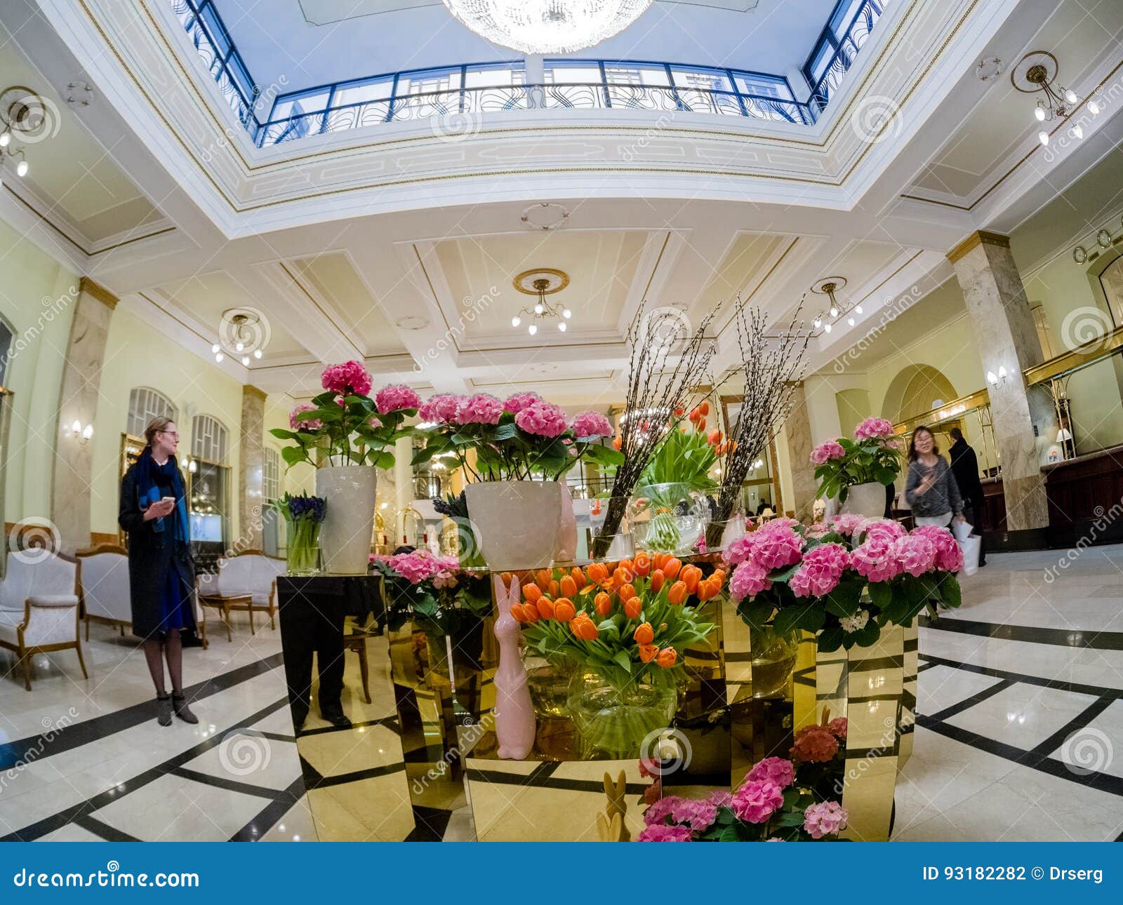 Metropol Hotel Lobby And Reception Desk In Moscow Russia