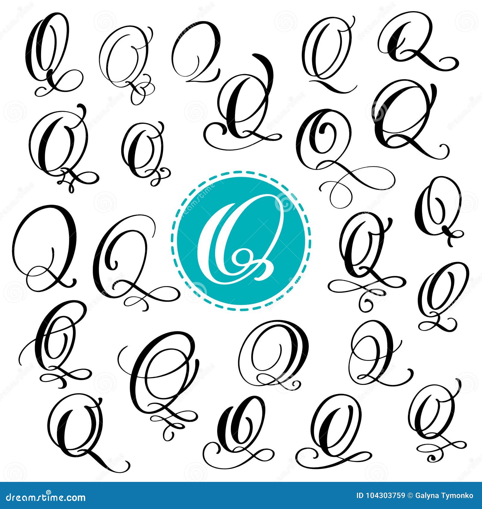 d old english font letter q d old english font letter q