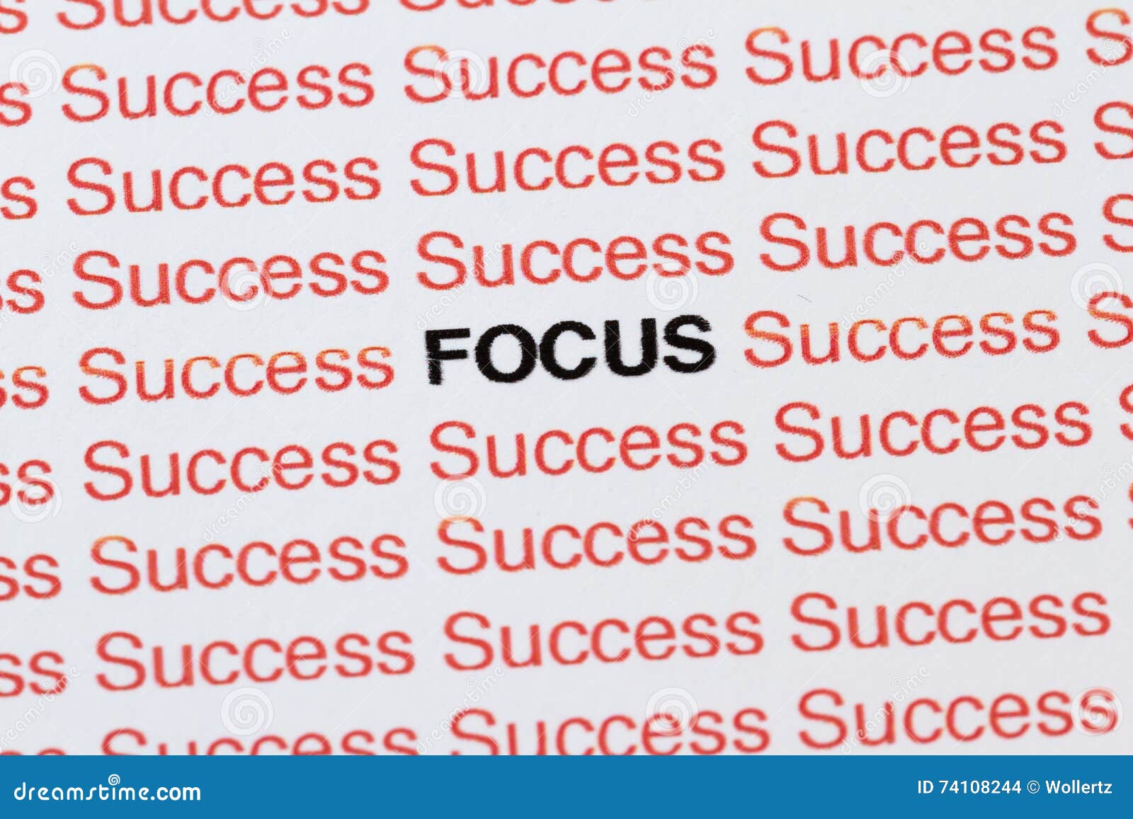 Mettendo A Fuoco Sui Pensieri Positivi Fotografia Stock Immagine Di Stampato Idea