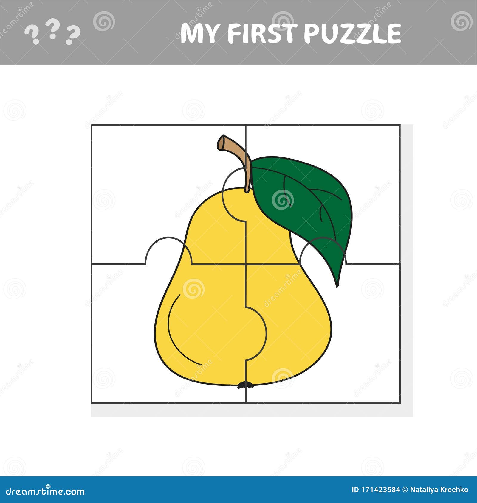 Colorir por números. jogo de puzzle para a educação infantil. números e  cores para desenhar e aprender matemática. frutas de vetor