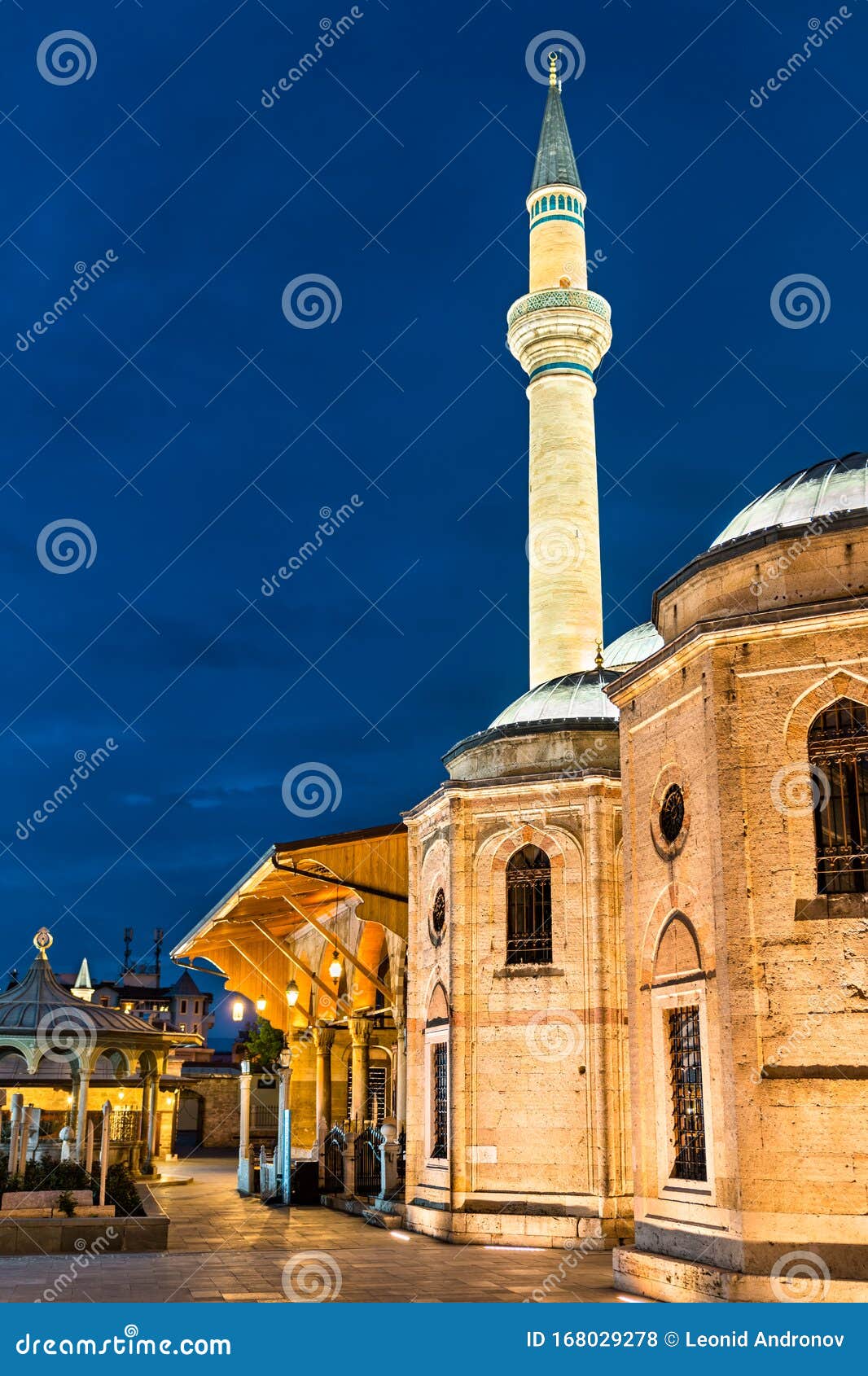 Shrine of Jalaluddin Rumi in Konya, Turkey Stock Photo - Image of east ...