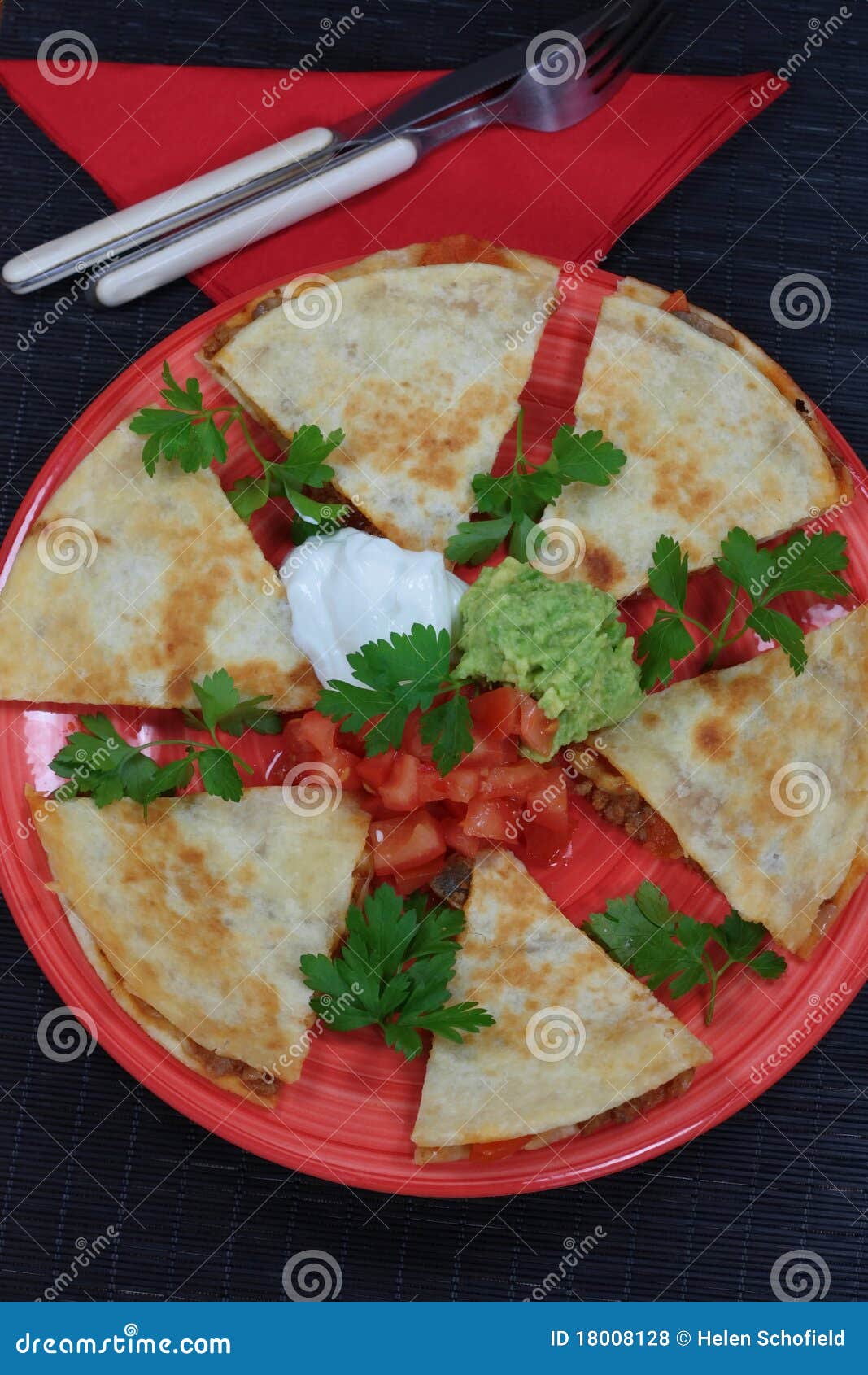 Mexicaanse Quesadillas stock foto. Image of eten, achtergrond 18008128